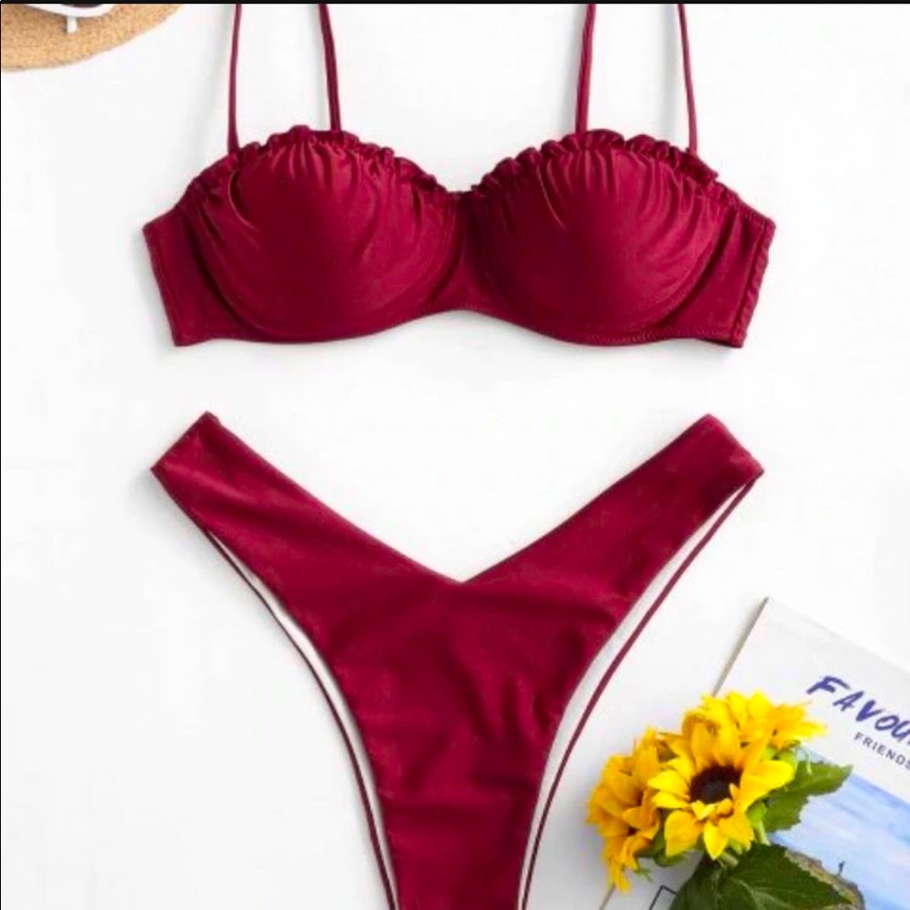 Red 2 Piece Bikini from Zaful size L